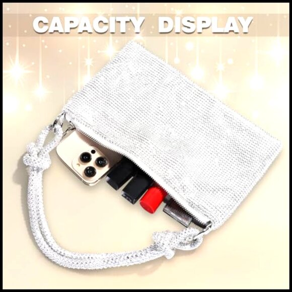 Sparkly Rhinestone Clutch Evening Bag Wedding Party Accessories Elegant